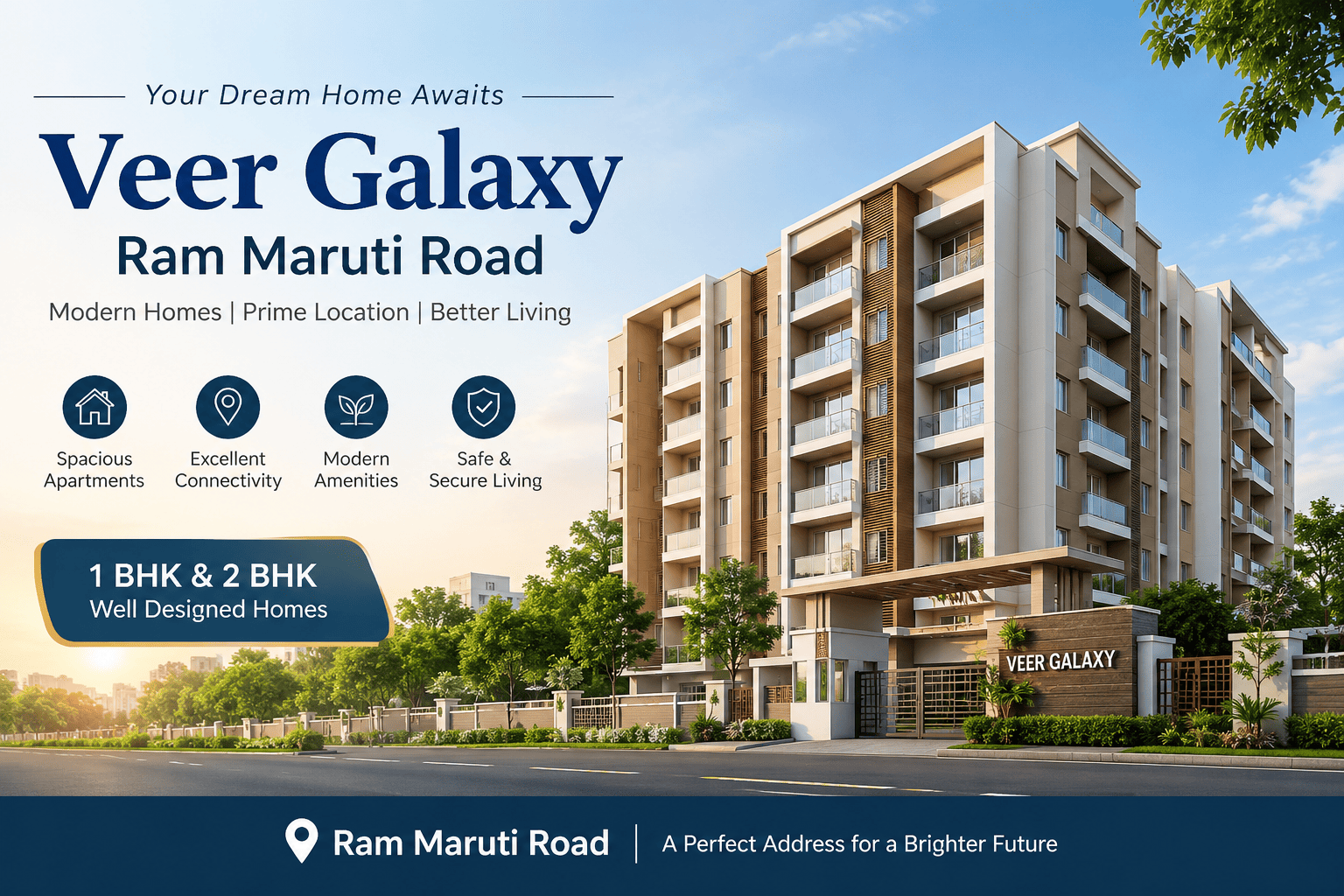 Veer Galaxy Ram Maruti Road - Luxury 1, 2 & 3 BHK Apartments in Thane West
